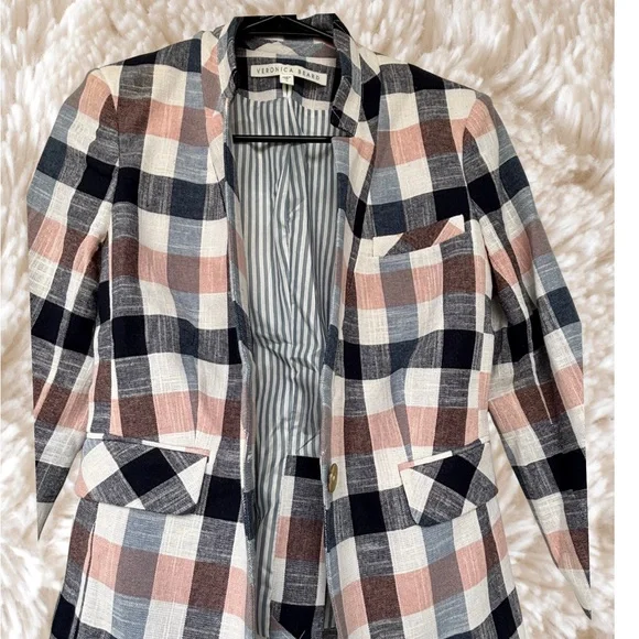 Veronica Beard Multicolor Plaid Blazer - Picture 5 of 7